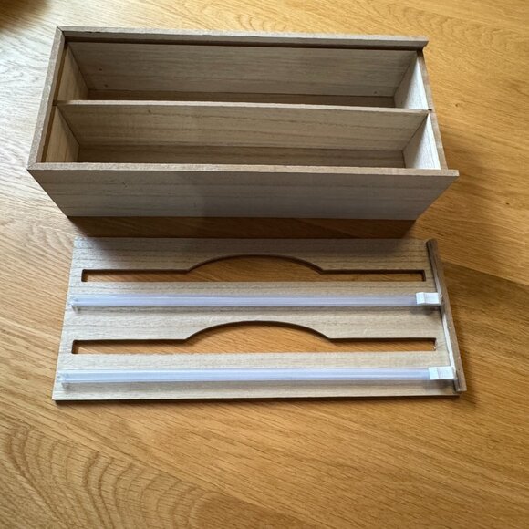 2 in 1 Wrap Organizer with Cutter - Bullseye's Playground™, Natural Wood - Picture 8 of 11